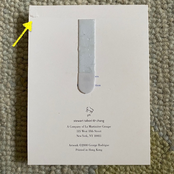 Y2K I George Rodrigue I Matted "Daisy" Blue Dog Note Card - Picture 11 of 16